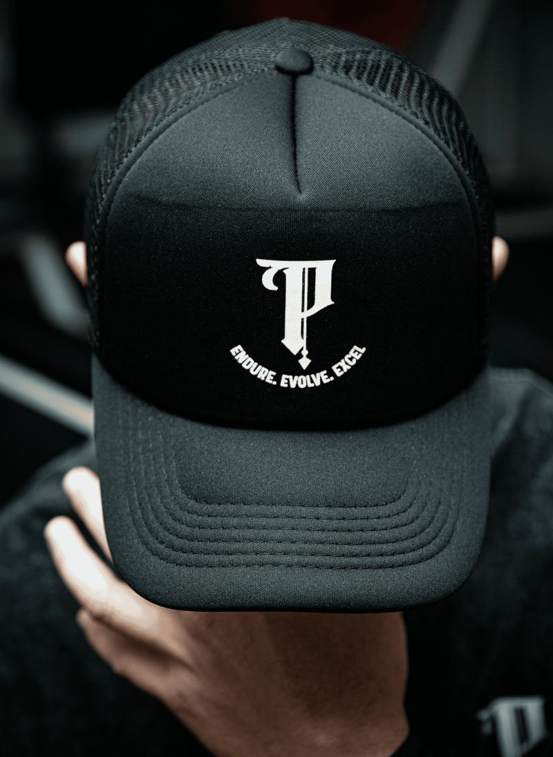 Black Trucker Cap